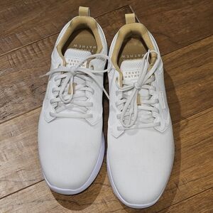 Travis Mathew The Daily Pro Hybrid Sneaker White / Gum Mens Size 11 Golf Shoe